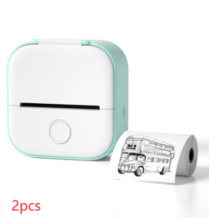 Portable Mini Thermal Label  Home Photo bluetooth printer