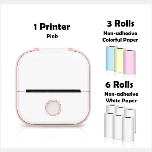 Portable Mini Thermal Label  Home Photo bluetooth printer