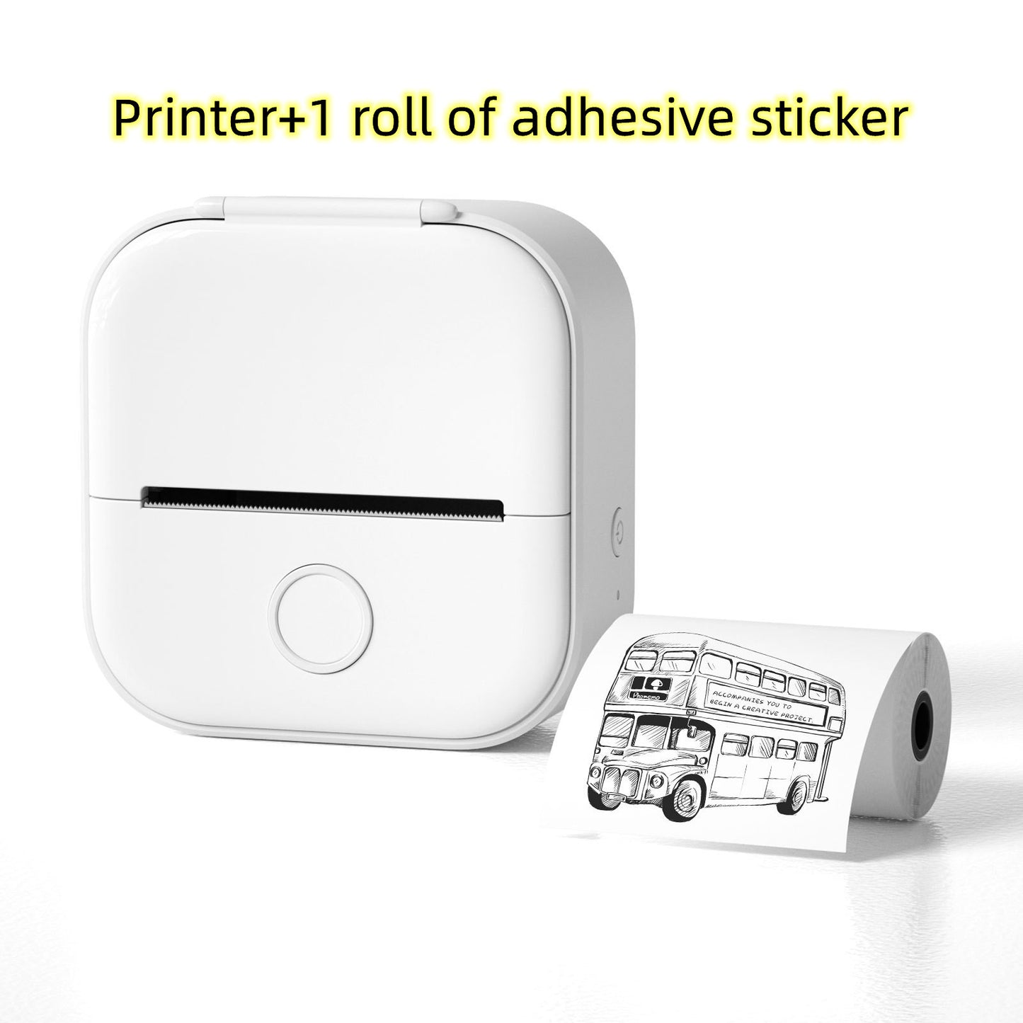 Portable Mini Thermal Label  Home Photo bluetooth printer